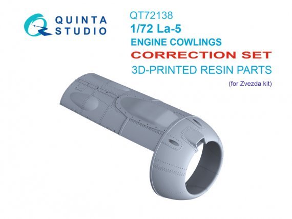 QUINTA STUDIO 1/72 La-5 Correction Capots Moteur Zvezda