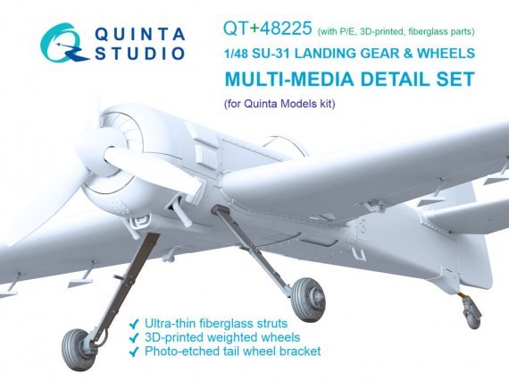 QUINTA Studio Su-31 Trains d'atterrissage roues 1/48