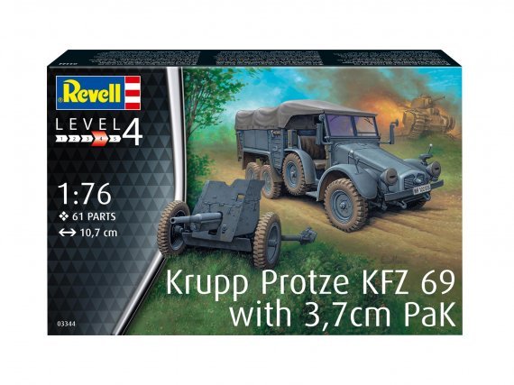 1/76 Krupp-Protze KFZ.69 with 3.7cm Pak