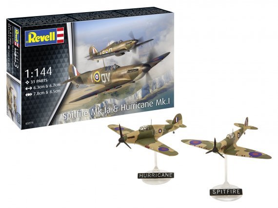 1/144 Supermarine Spitfire Mk.Ia & Hawker Hurricane Mk.I
