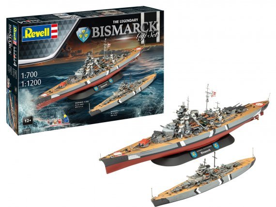 1/200, 1/700 Gift Set The Legendary Bismarck