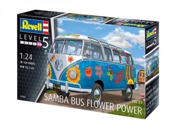 1/24 VW/Volkswagen Samba T1 Flower Power van