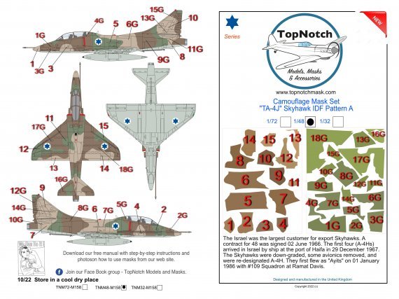1/72 Douglas TA-4H Skyhawk Idf Pattern A