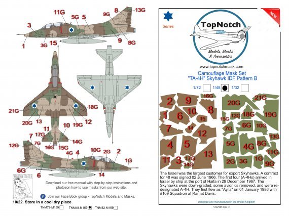 1/72 Douglas TA-4H Skyhawk Idf Pattern B