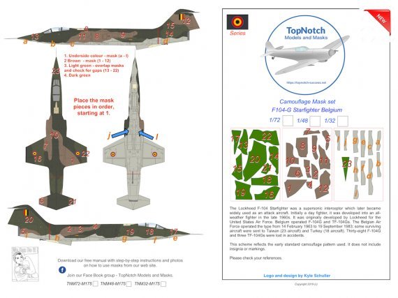 1/72 Lockheed F-104G Starfighter Belgium