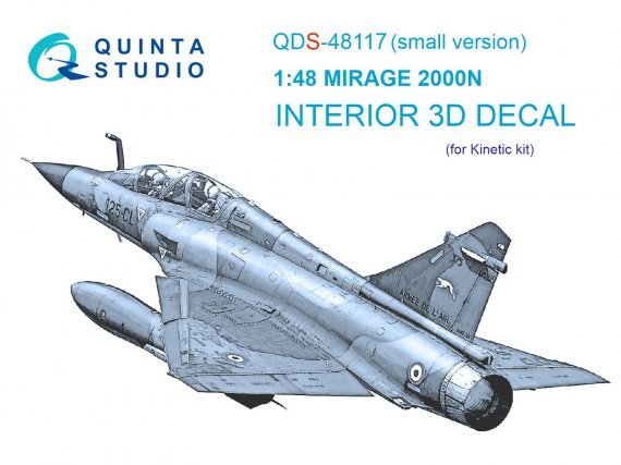1/48 Mirage 2000N 3D-Print & color Interior SMALL