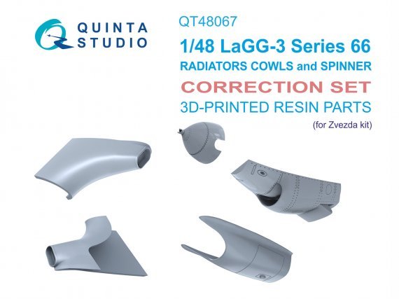 1/48 Lavochkin LaGG-3 series 66 Radiators cowls and spinner