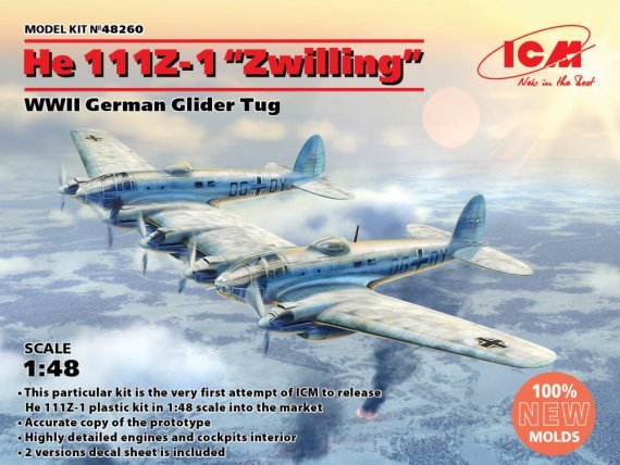 1/48 He 111Z-1 Zwilling German WWII Glider Tug