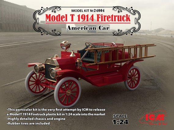 1/24 Model T 1913 Firetruck, American Car