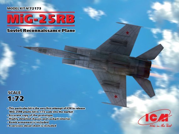 1/72 Mikoyan MiG-25RB Soviet Reconnaissance Plane