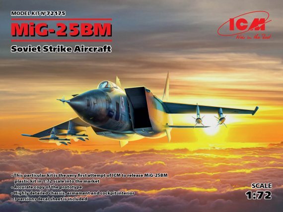 1/72 Mikoyan MiG-25BM Soviet Strike Aircraft