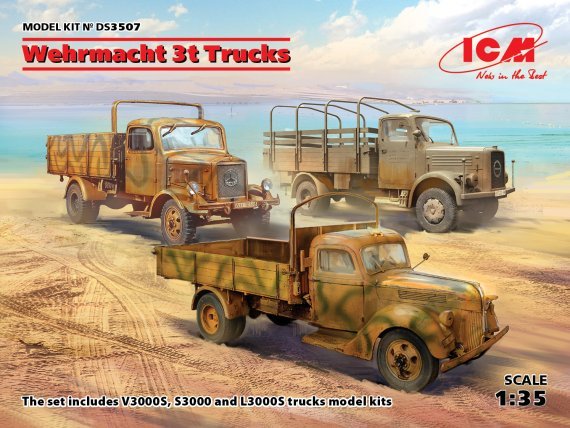 1/35 Wehrmacht 3t Trucks DIORAMA SET