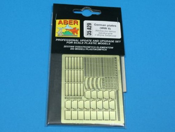 1/35 German WWII number plates