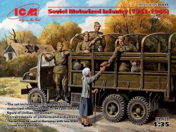 1/35 Soviet Motorised Infantry 1944-45 (4 x Figures)