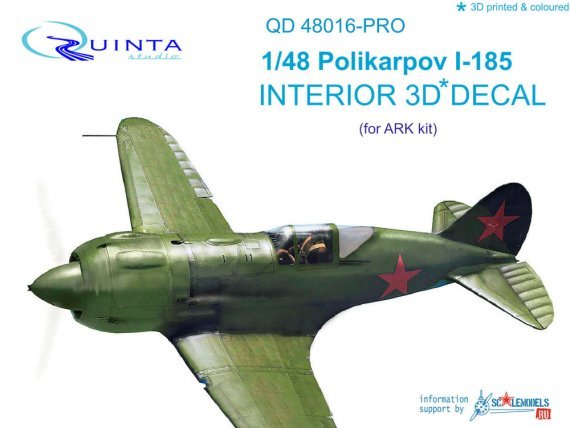 1/48 Polikarpov I-185 3D-Print & coloured Interior