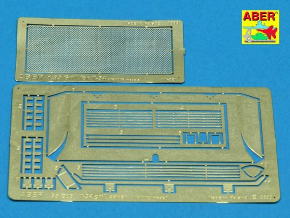 1/35 Grilles covers for Soviet T-34/76 T-34/86 for Tamiya