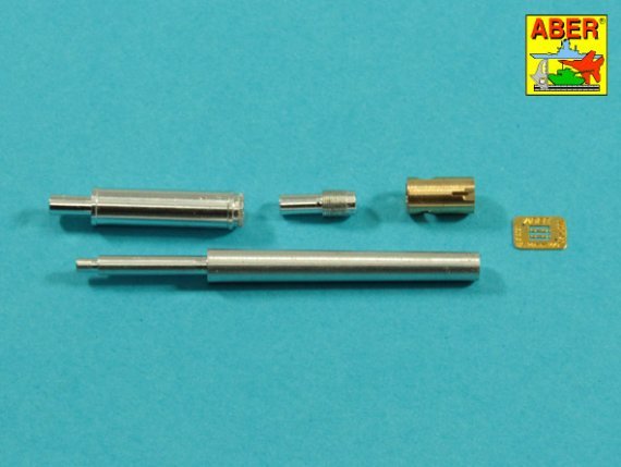 1/35 90mm M-36 tank barrel cyrindrical Muzzle Brake with mantlet