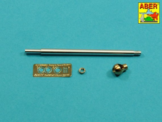 1/35 German 75mm barrel for KwK40L/43 with single baffle muzzle