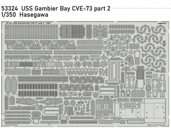 SET 1/350 USS Gambier Bay CVE-73 part 2 for Hasegawa