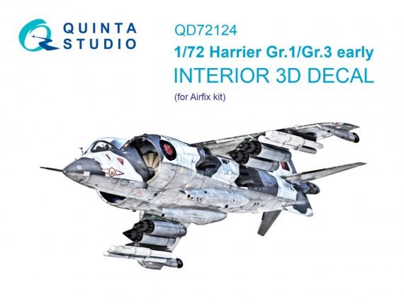 1/72 Harrier Gr.1/Gr.3 early Interior for Airfix