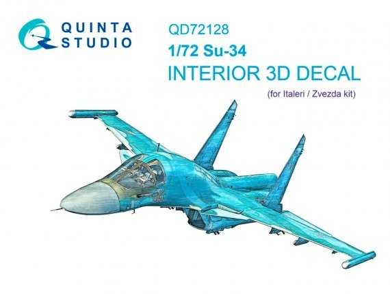1/72 Su-34 Interior for Italeri/Zvezda