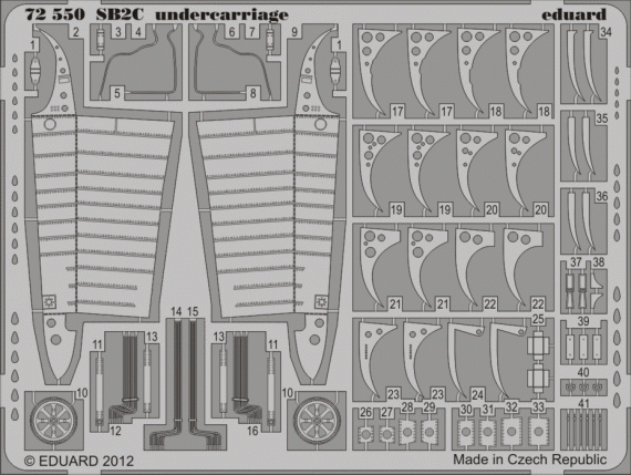 1/72 SB2C undercarriage (CYBERH)