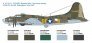1/72 Boeing B-17F Flying Fortress Super Decals Sheet For 5 Versi image 2
