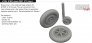 Brassin 1/72 Bf 109F wheels PRINT