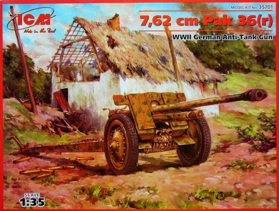 1/35 7,62 cm Pak 36(r) German Anti-Tank Gun