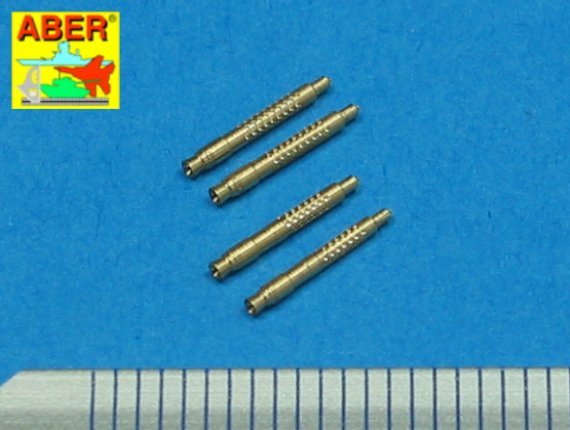 1/48 Set of 4 barrel tips for German 13 mm MG.131 machine gun