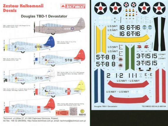 1/48 Re-printed! Douglas Douglas TBD-1 Devastator Pre War