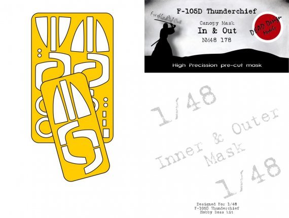 1/48 Republic F-105D Thunderchief mask for Trumpeter
