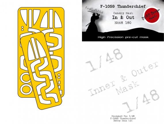 1/48 Republic F-105G Thunderchief mask for Trumpeter