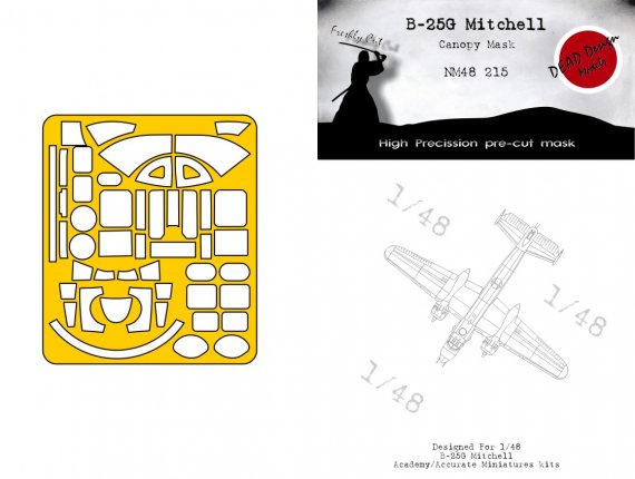Dead Design Models D�calcomanies B-25G Mitchell 1/48