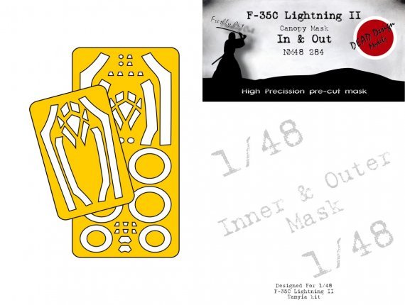 1/48 F-35C Lightning II mask inside and outside for Tamiya