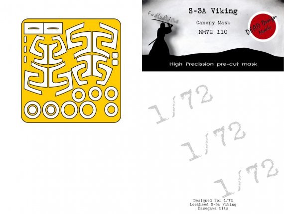 1/72 Lockheed S-3A Viking mask for Hasegawa and Revell