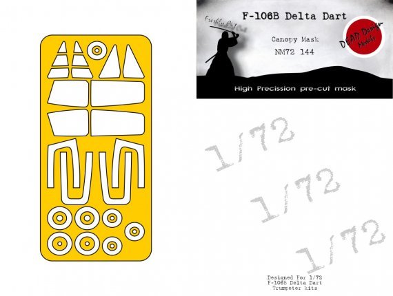 1/72 Convair F-106B Delta Dart for Trumpeter masks