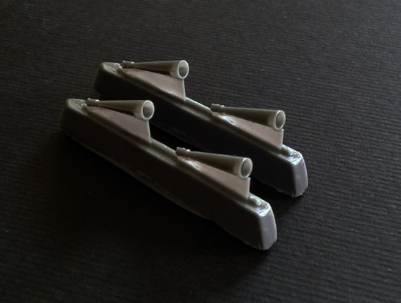 1/48 4 x Mg 151 flash suppressors for Icm Dornier Do-217N-1 kit