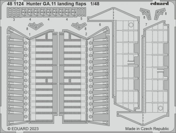 1/48 SET Hunter GA.11 landing flaps for Airfix