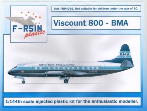 1/144 Viscount 800  BMA (silk-screened decals)