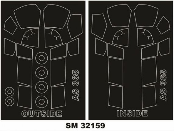 1/35 Aerospatiale AS-365N Dauphin (outside-inside)