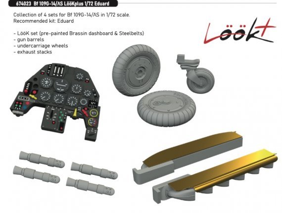 Brassin 1/72 Bf 109G-14/AS LooKplus for Eduard