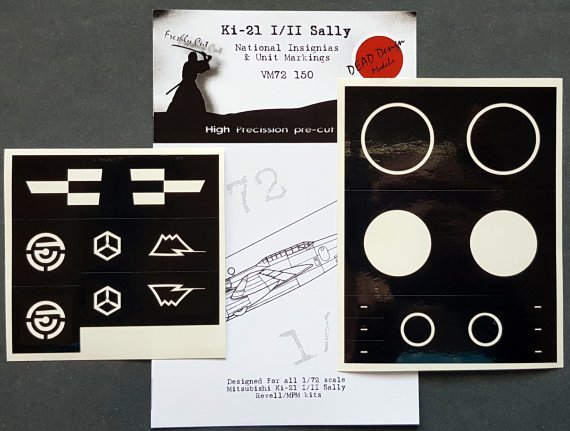 1/72 *Mitsubishi Ki-21 Sally national insignia and unit markings