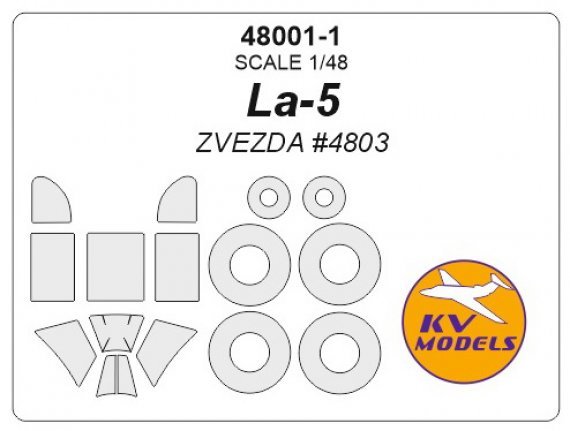 1/48 Lavochkin La-5 + wheels masks