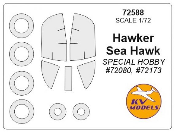 1/72 Hawker Sea Hawk + wheels masks