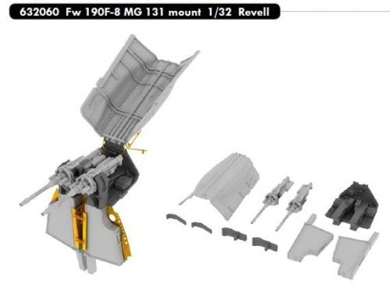 BRASSIN 1/32 Fw 190F-8 MG 131 mount (REV)
