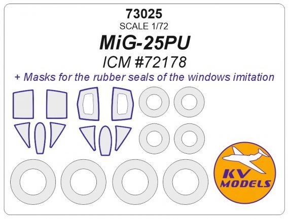 1/72 MiG-25PU masks for ICM