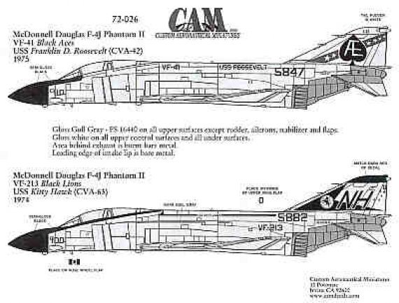 1/72 F-4J VF-41, VF-213