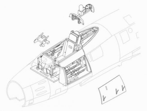 1/48 North-American F-86F Sabre interior