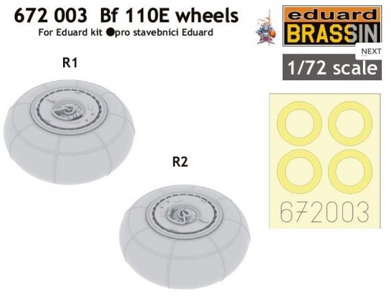 1/72 Bf 110 E wheels (EDU)